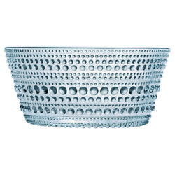 Iittala Kastehelmi Glass Bowl Blue